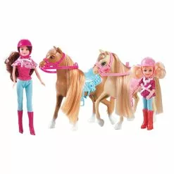Sparkle Set Mini Poupee Famille Cheval