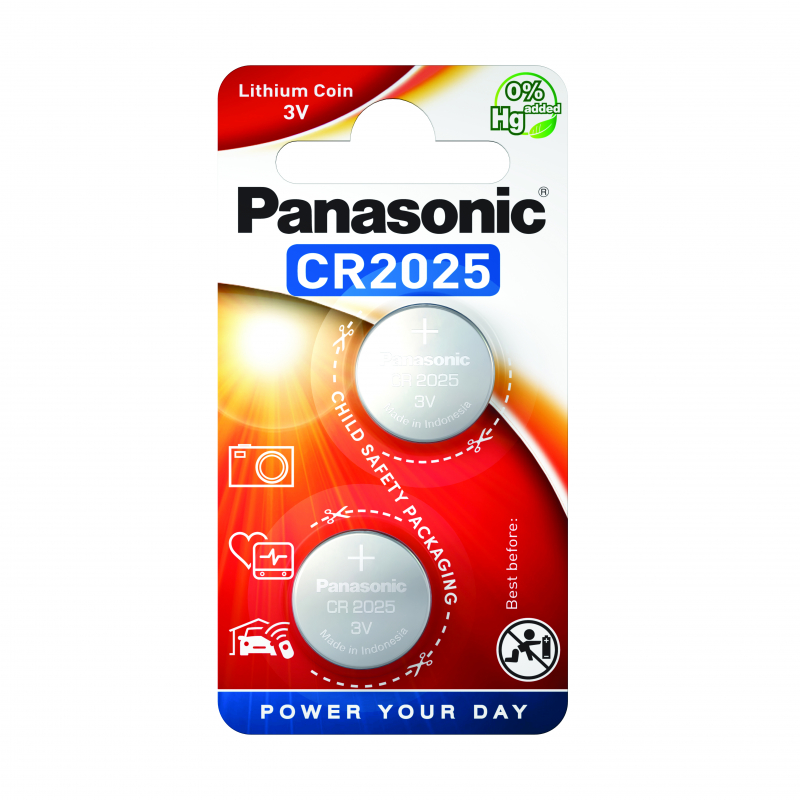 Pile Panasonic Coin Cr2025 X2 - PANASONIC 3 Pile Panasonic Coin Cr2025 X2 - PANASONIC