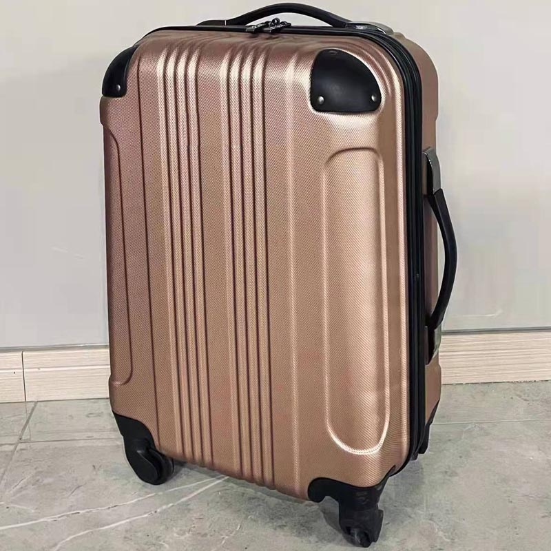 PAT PATROUILLE Valise Abs 75cm Rose Gold Rayure 3 PAT PATROUILLE Valise Abs 75cm Rose Gold Rayure
